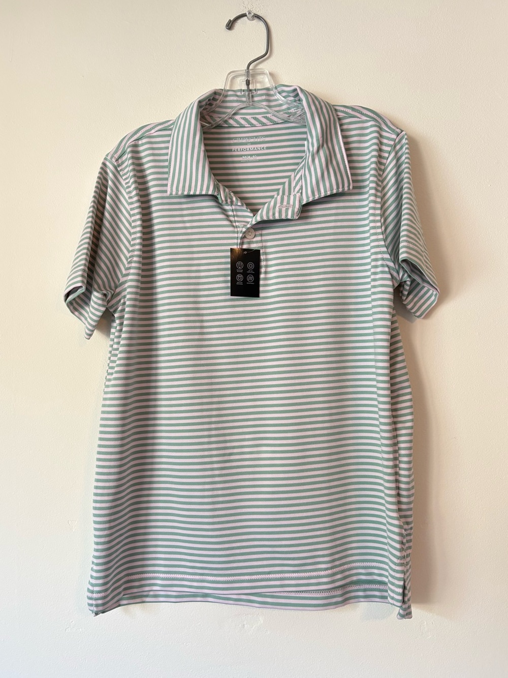 J. Crew Factory Boys' striped performance polo shirt
